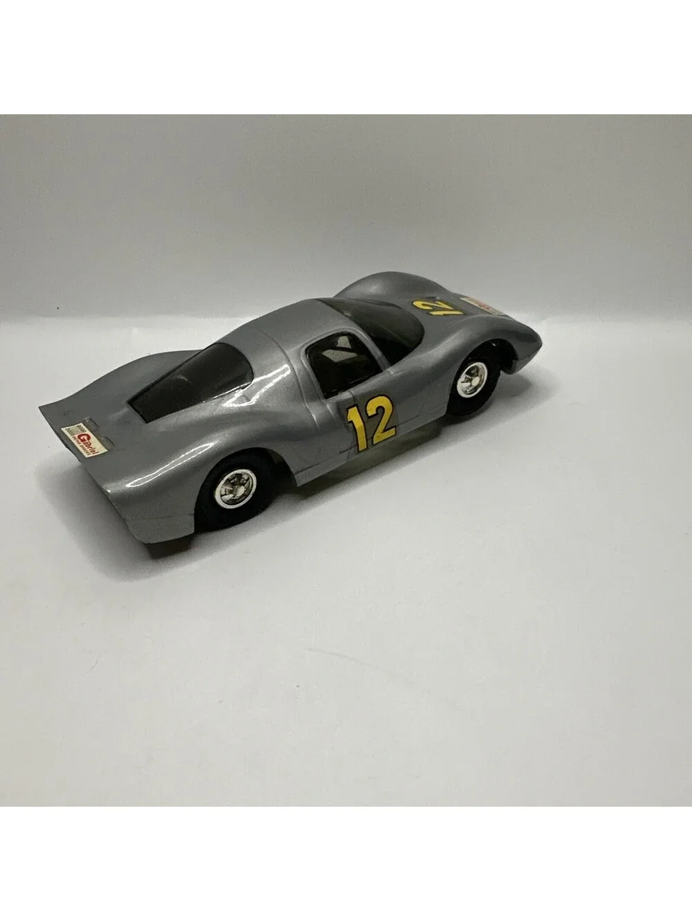 Vintage Eldon AMT 1/32 1967 Porsche Carrera Grey #12 Slot Car FAST SHIPPING